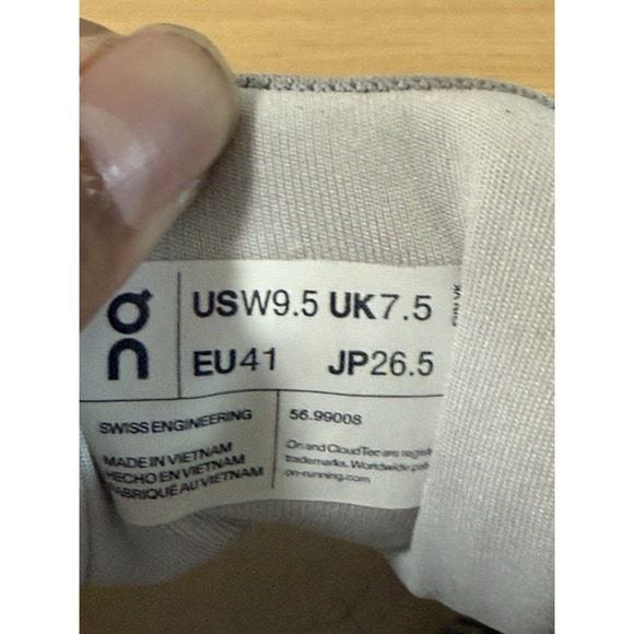 ON CLOUD CLOUDRUNNER WOMEN'S RUNNING SNEAKERS SHOES WHITE/ FROST SIZE 9.5 - Picture 6 of 6